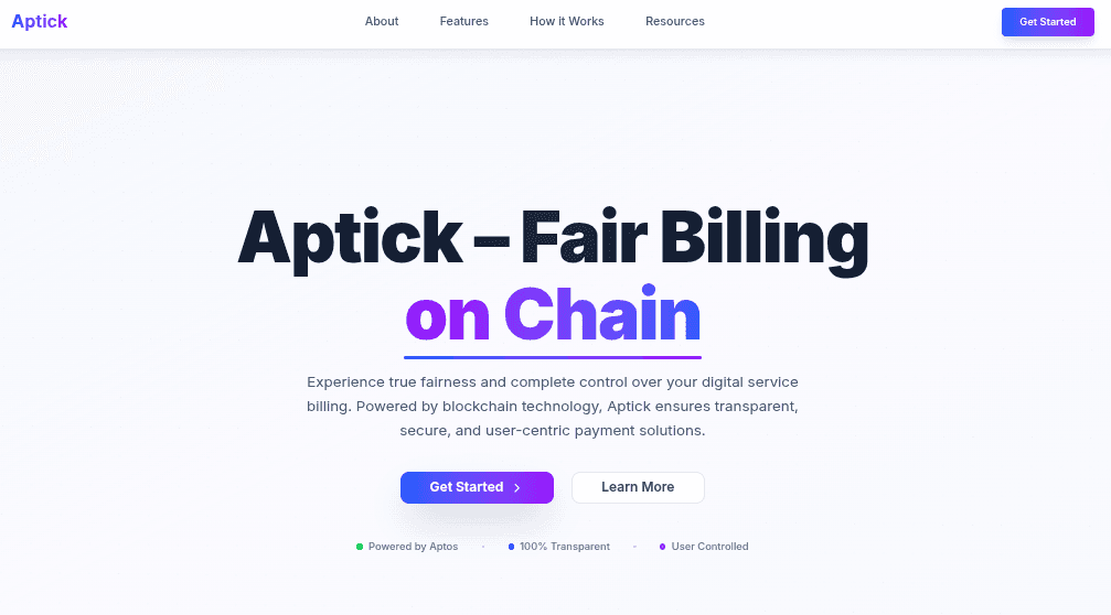  Aptick- Fair Billing on Chain